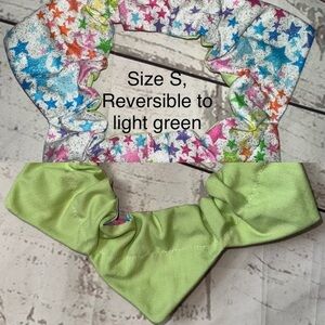 Sparkle star pet reversible bandana size Small new